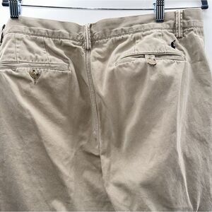 Polo Ralph Lauren Men's Khaki Classic‎ Fit Chino Pants 35x32 Flat Front Cotton